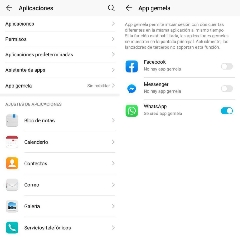 Apps gemelas